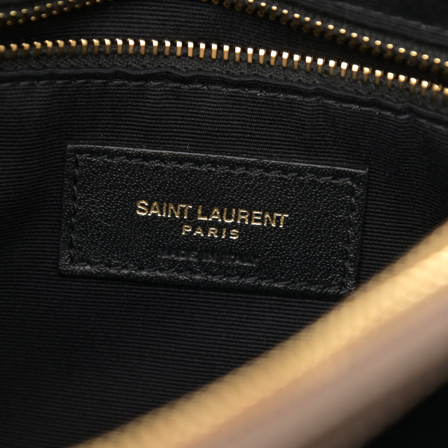 Saint Laurent Calfskin Y Quilted Monogram Medium Loulou Chain Satchel Dark Beige 6 of 11