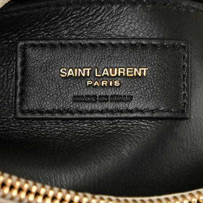 Saint Laurent Sheepskin Matelasse Chevron Monogram Medium College Bag Crema Soft 7 of 9