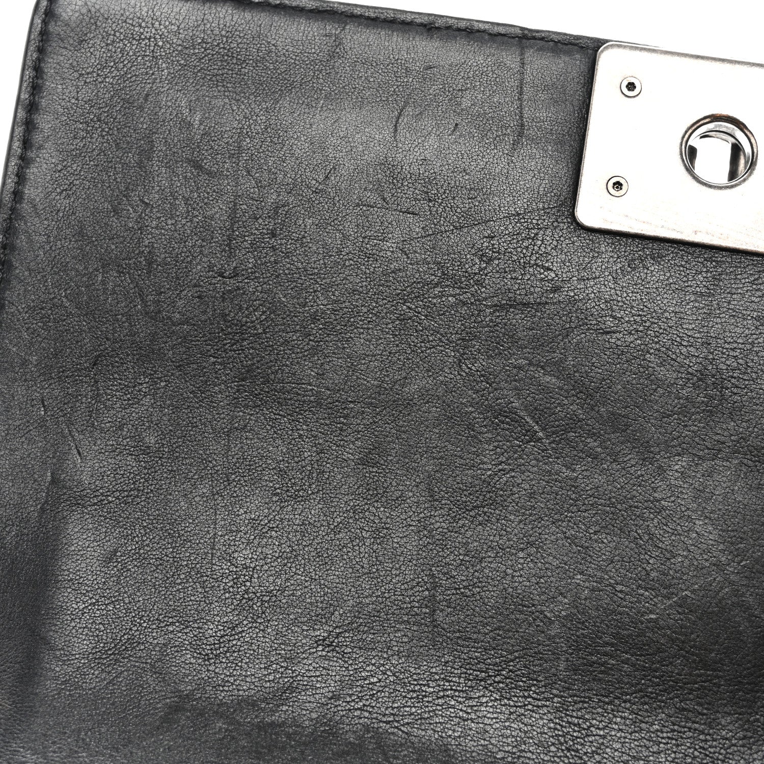 Chanel Calfskin Crystal Embossed Medium Boy Flap Black 12 of 12