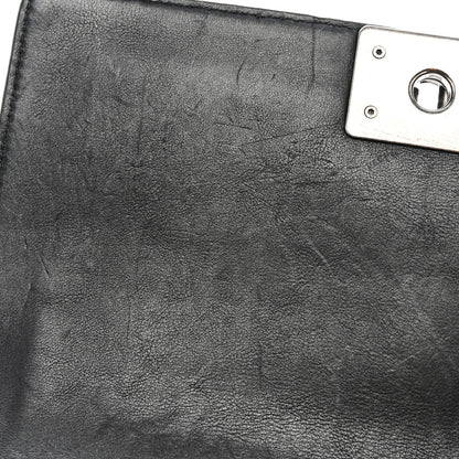 Chanel Calfskin Crystal Embossed Medium Boy Flap Black 12 of 12