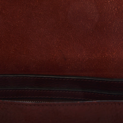 Mulberry Natural Leather Mini Cara Delevingne Convertible Satchel Oxblood 8 of 12