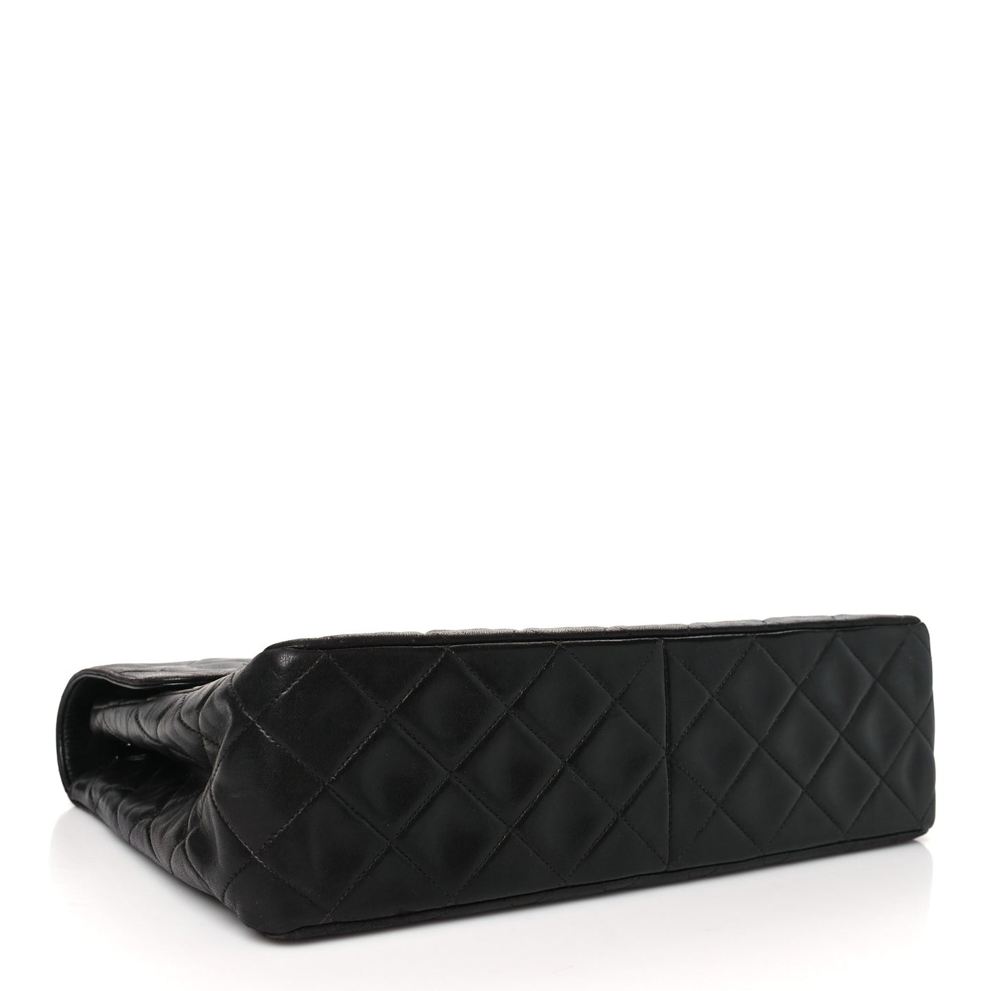 Lambskin Quilted Jumbo Single Flap So Black