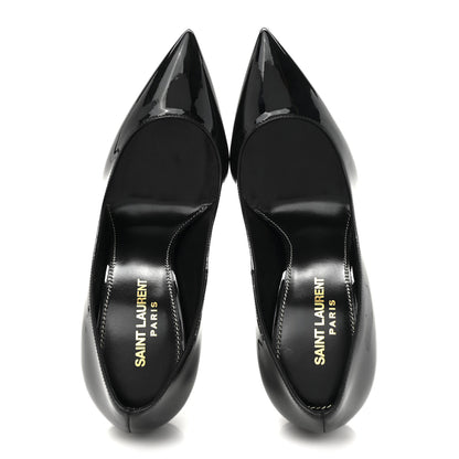 Saint Laurent Patent Calfskin Opyum 110 Pumps 37.5 Black 2 of 11