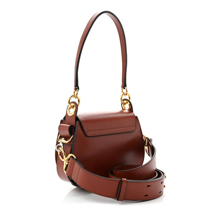 Chloe Calfskin Small Tess Bag Sepia Brown 3 of 9