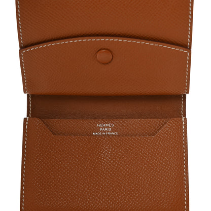 Hermes Epsom Mini Bearn Wallet Gold 5 of 13
