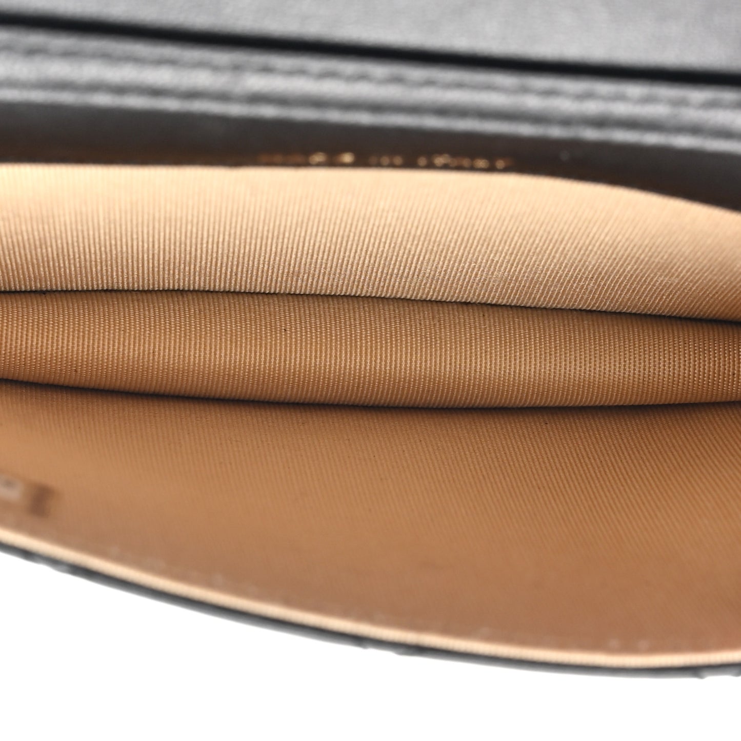Lambskin Quilted Pearl Crush Clutch With Chain Black