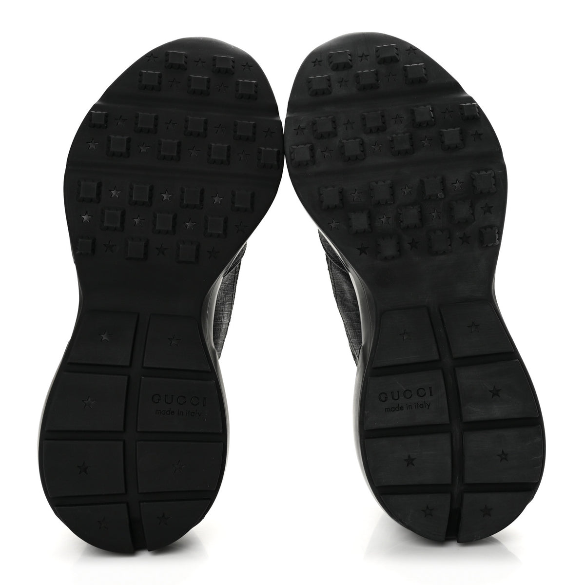 GG Supreme Monogram Mens Rhyton Sneakers 10 Black