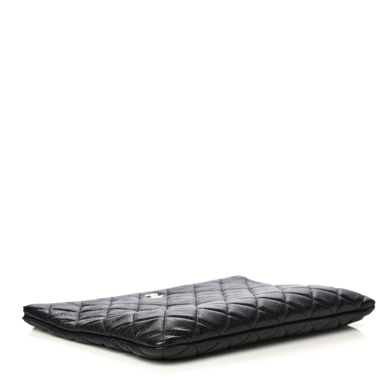 Chanel Caviar Quilted Medium Cosmetic Case Black 4 of 9
