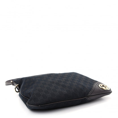 Gucci Monogram Medium New Britt Hobo Black 4 of 9