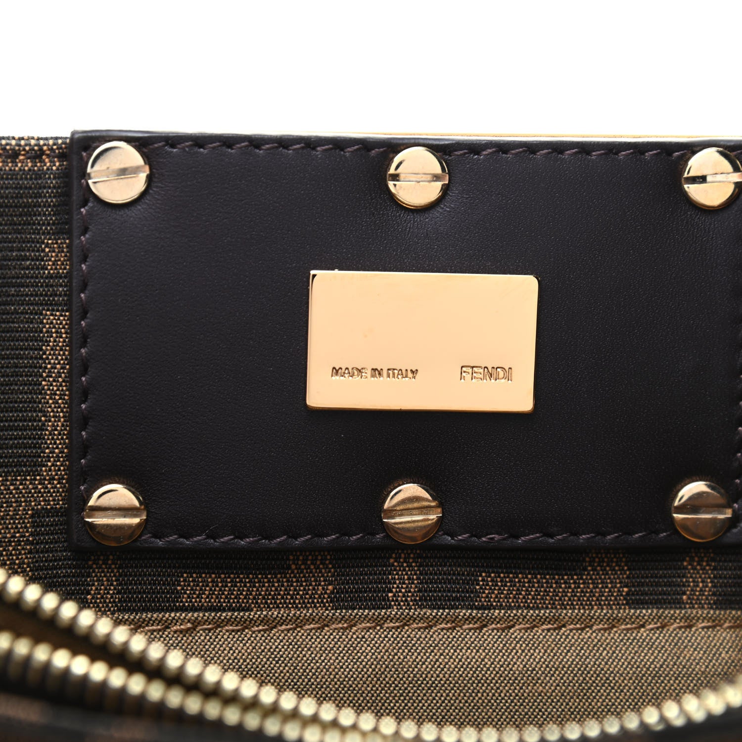 Fendi Zucca Mia Tote Tobacco 6 of 8