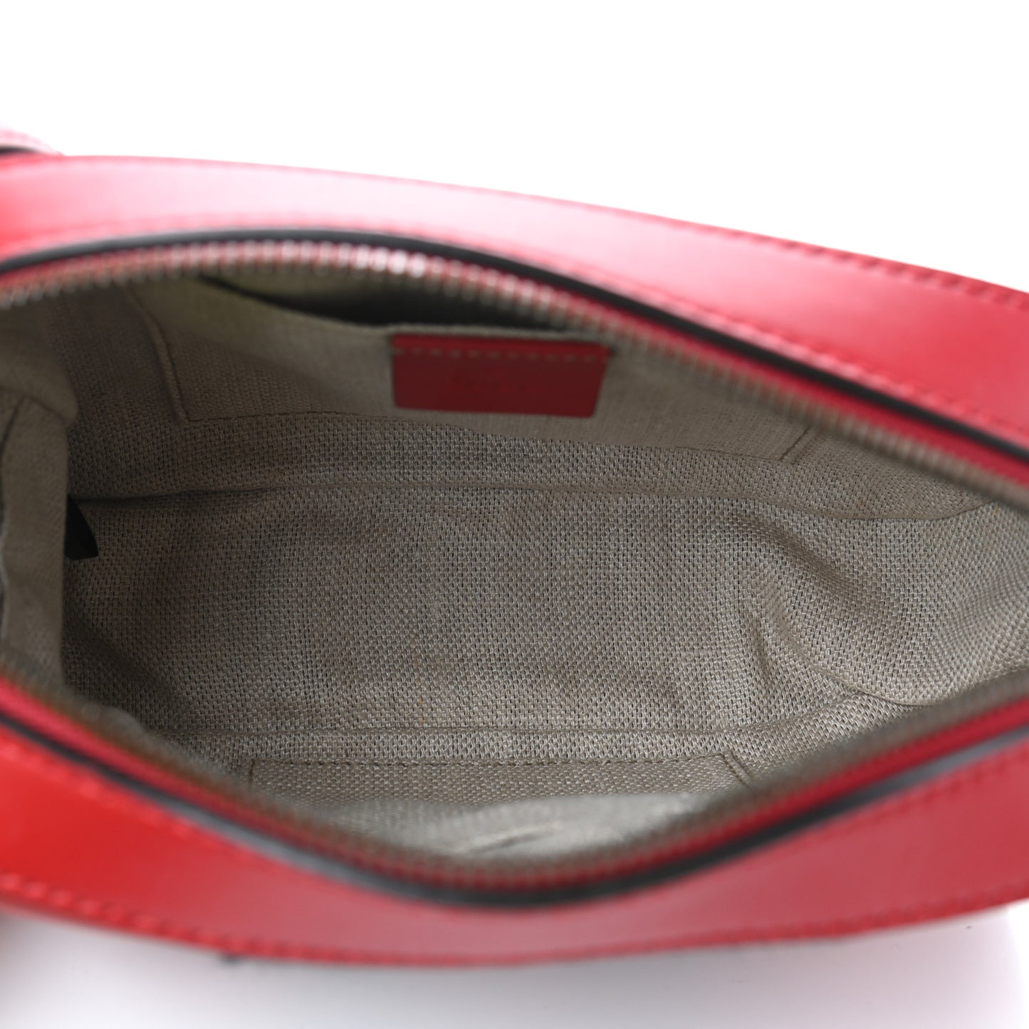 Calfskin Web Small Webby Bee Shoulder Bag Red