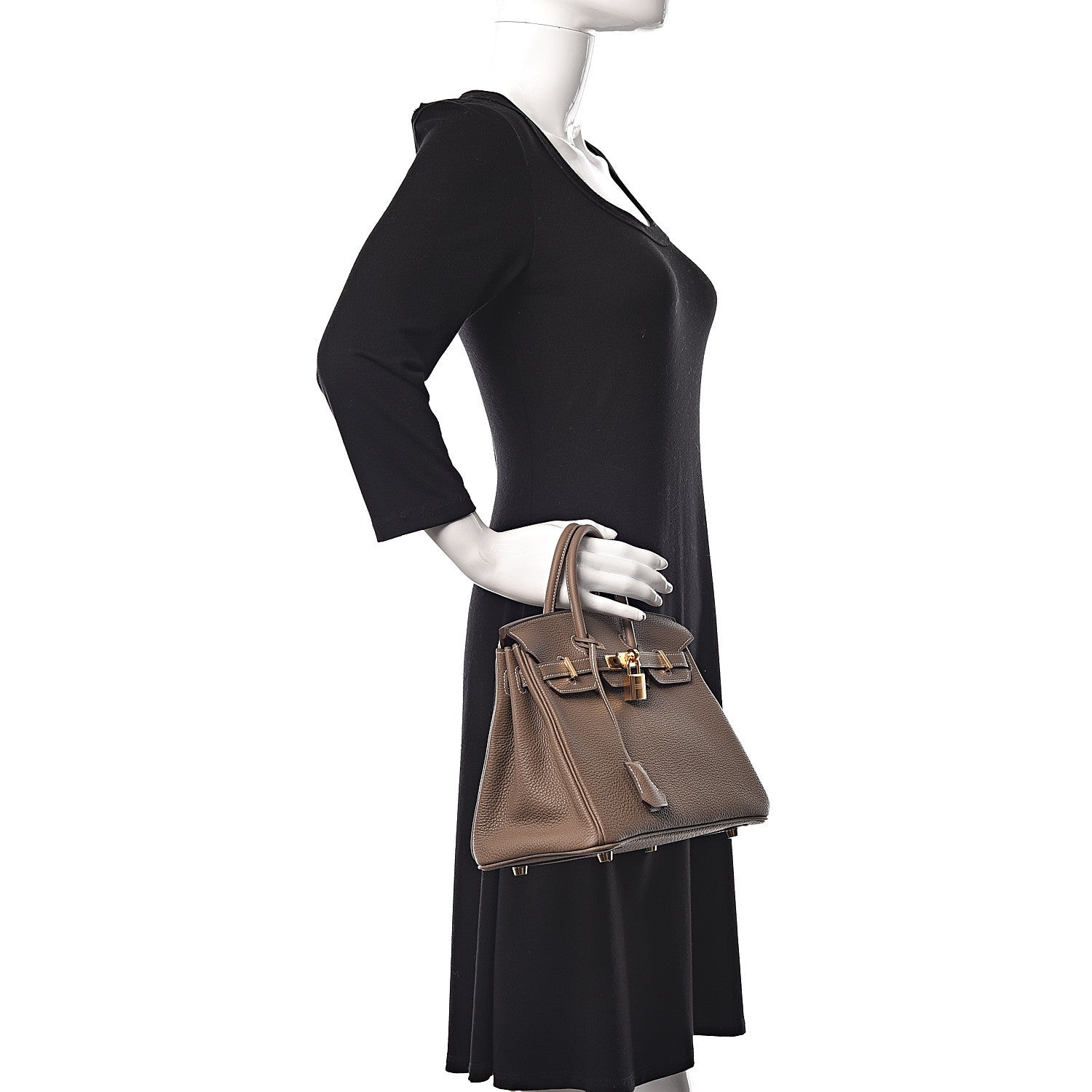 Hermes Togo Birkin 25 Etoupe 2 of 33
