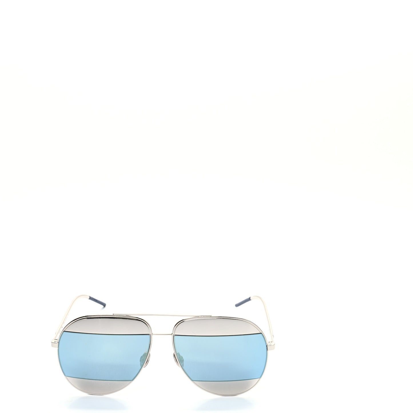 Split 1 Aviator Sunglasses Silver