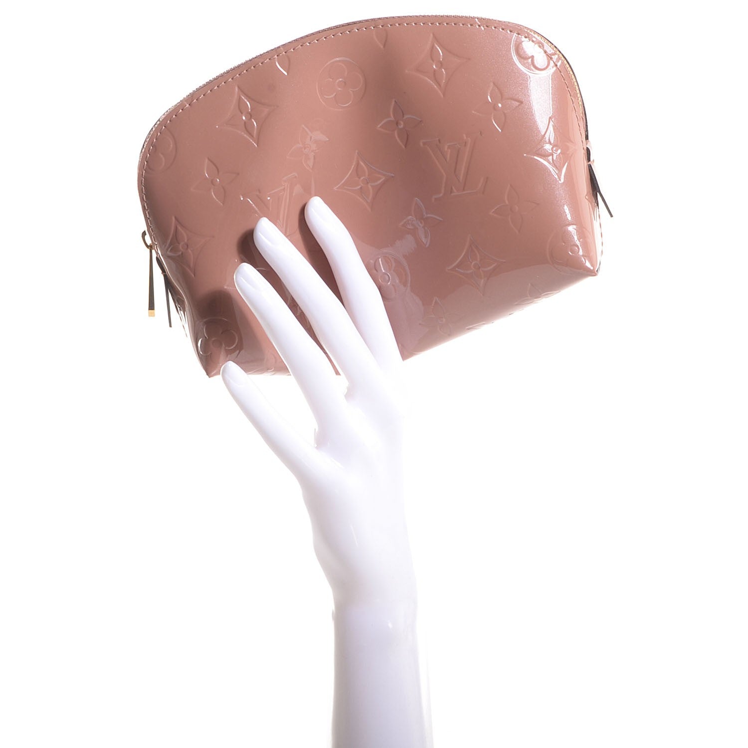 Louis Vuitton Vernis Cosmetic Pouch Rose Velours 2 of 7