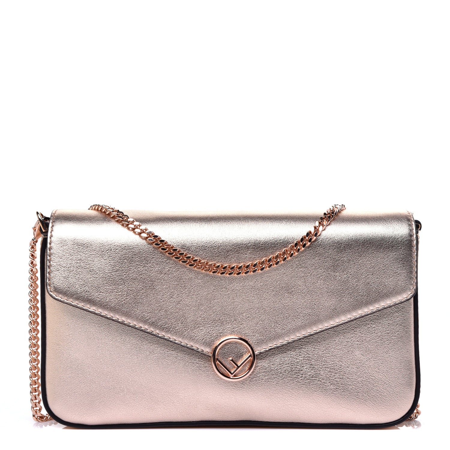 Fendi Vitello Laminato F is Fendi Envelope Wallet on Chain Rame 1 of 11