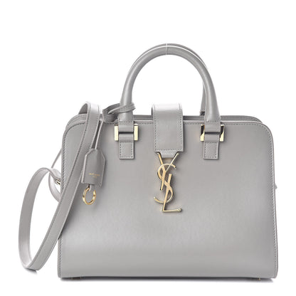 Saint Laurent Calfskin Monogram Baby Cabas Fog 1 of 9
