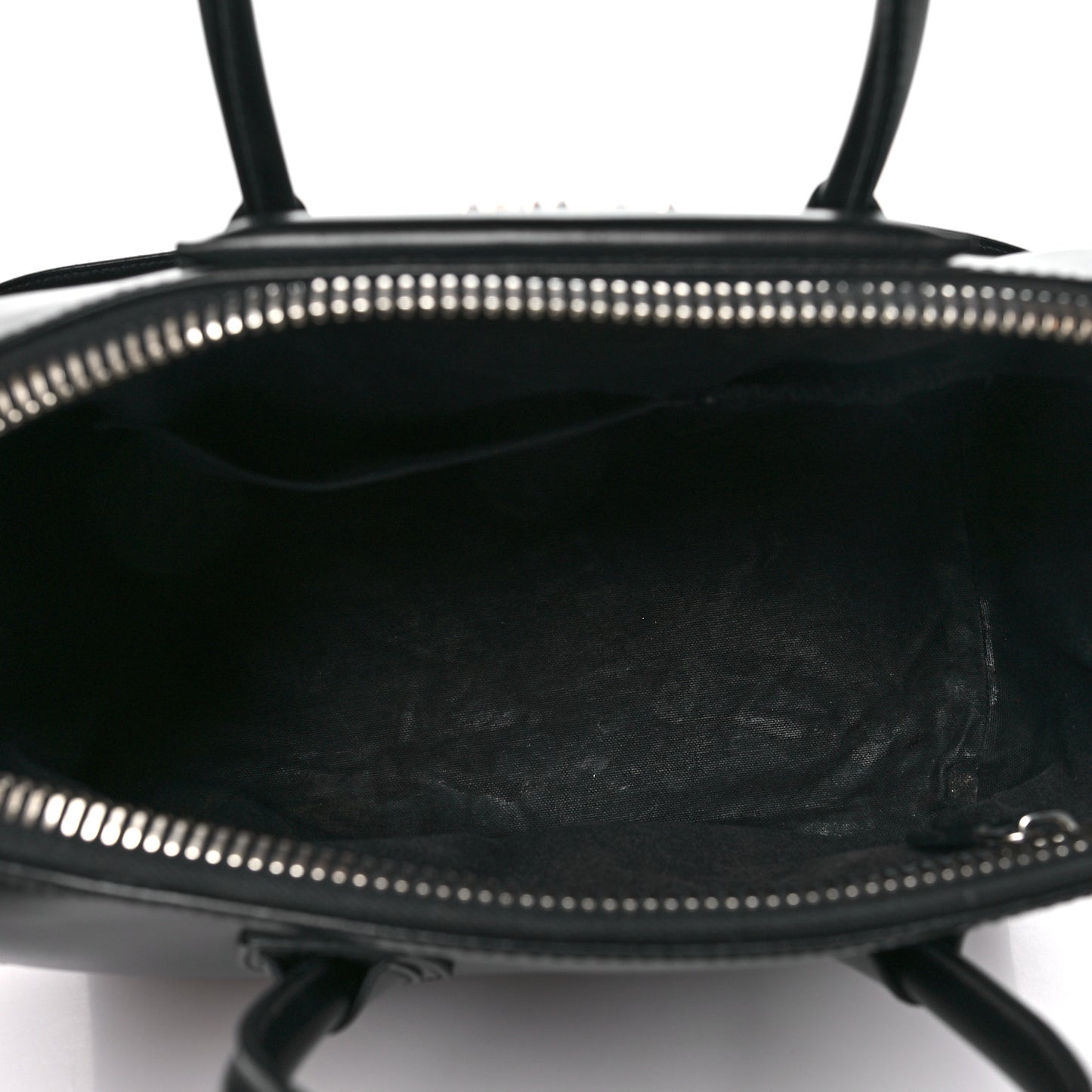 Shiny Lord Calfskin Medium Antigona Black