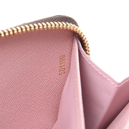 Louis Vuitton Damier Ebene Zippy Wallet Rose Ballerine 8 of 9