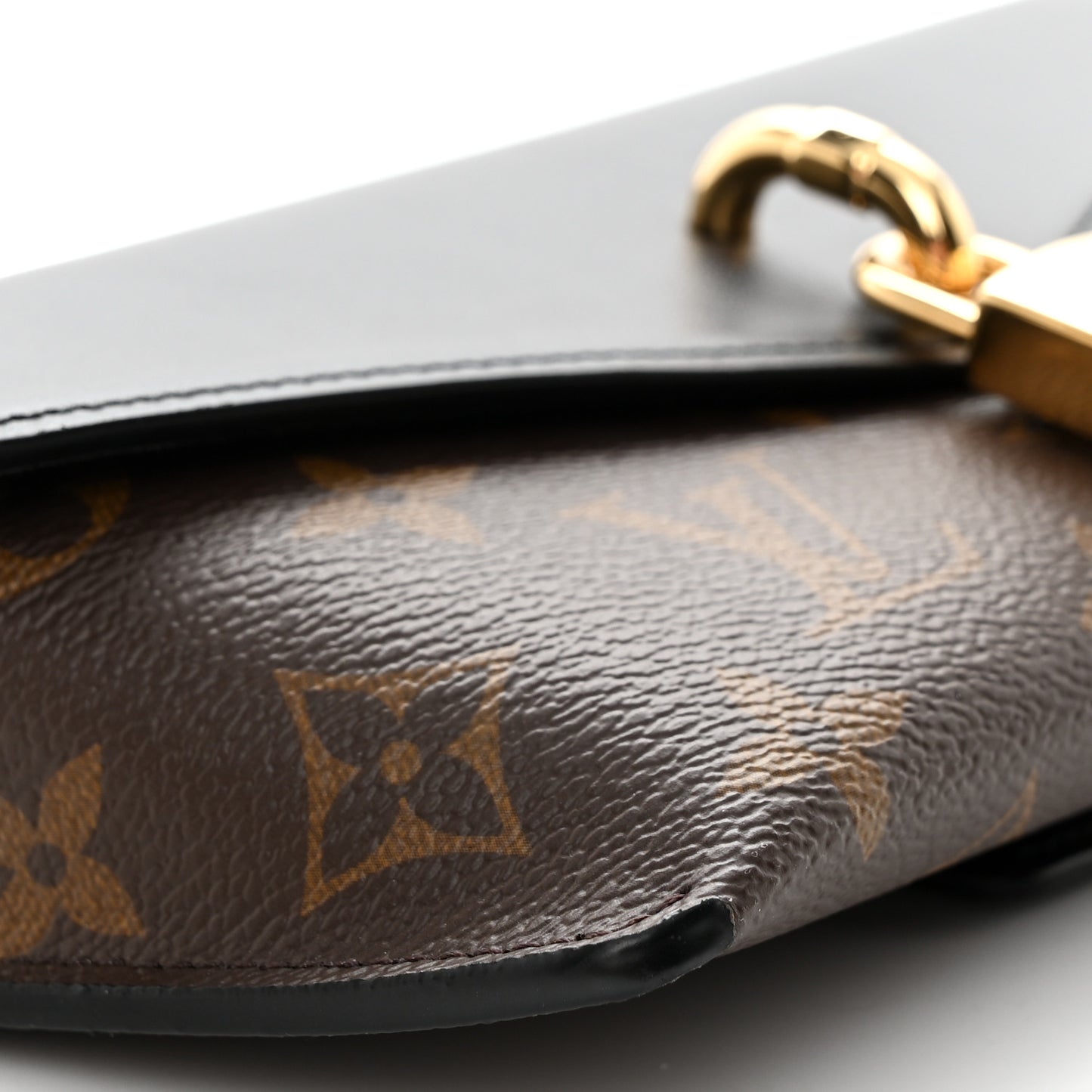 Monogram Padlock On Strap Black