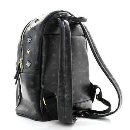MCM Visetos Studded Small Stark M Backpack Black 3 of 10