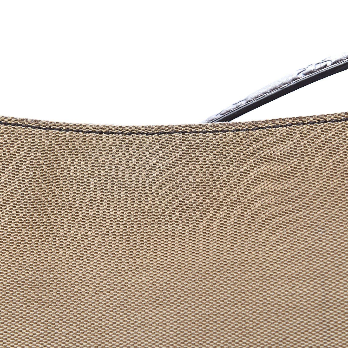 Canvas Signature Hobo Shoulder Bag Dark Brown