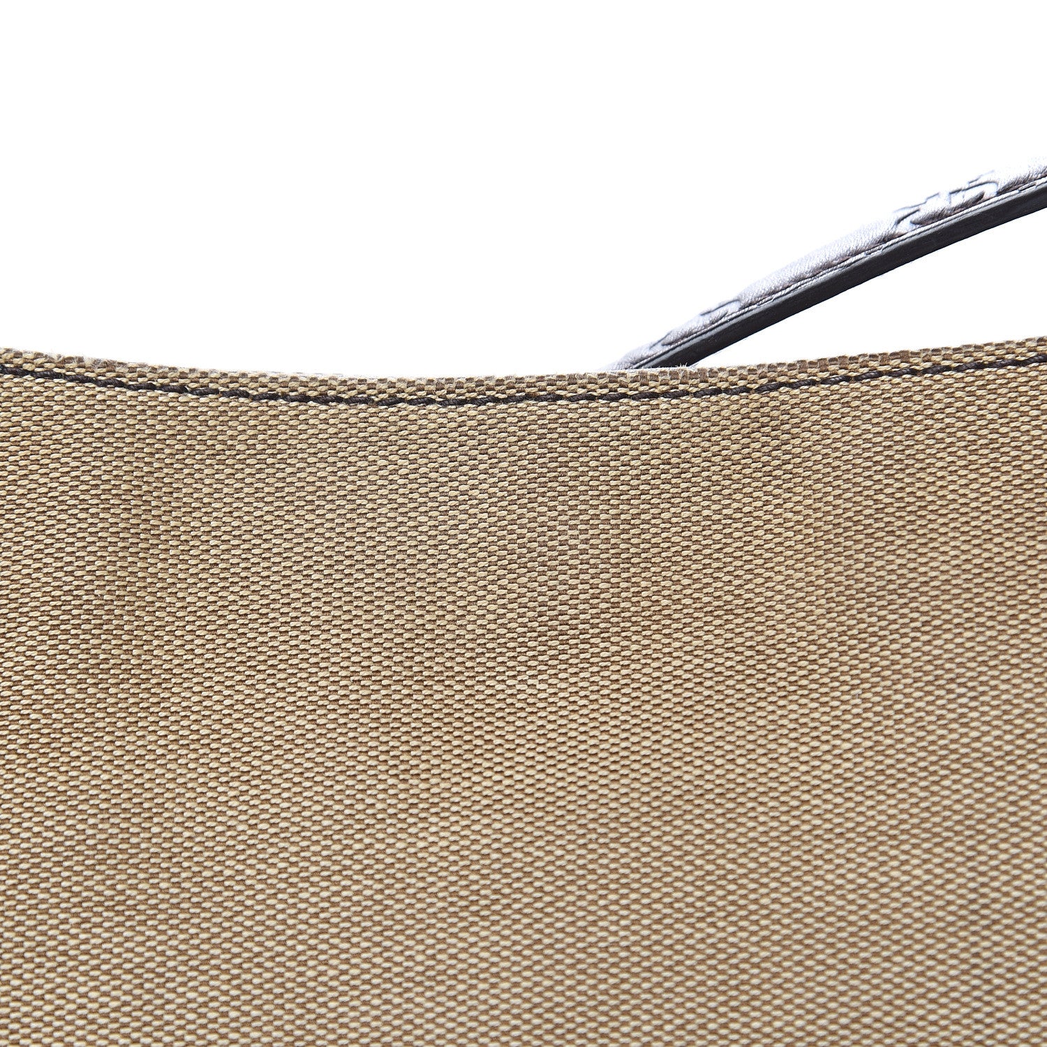 Gucci Canvas Signature Hobo Shoulder Bag Dark Brown 10 of 13