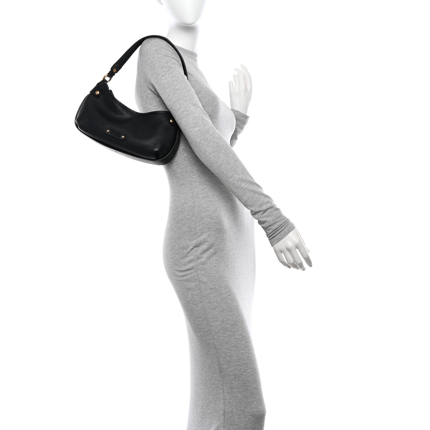 Salvatore Ferragamo Pebbled Calfskin Suede Small Gancini Shoulder Bag 2 of 10
