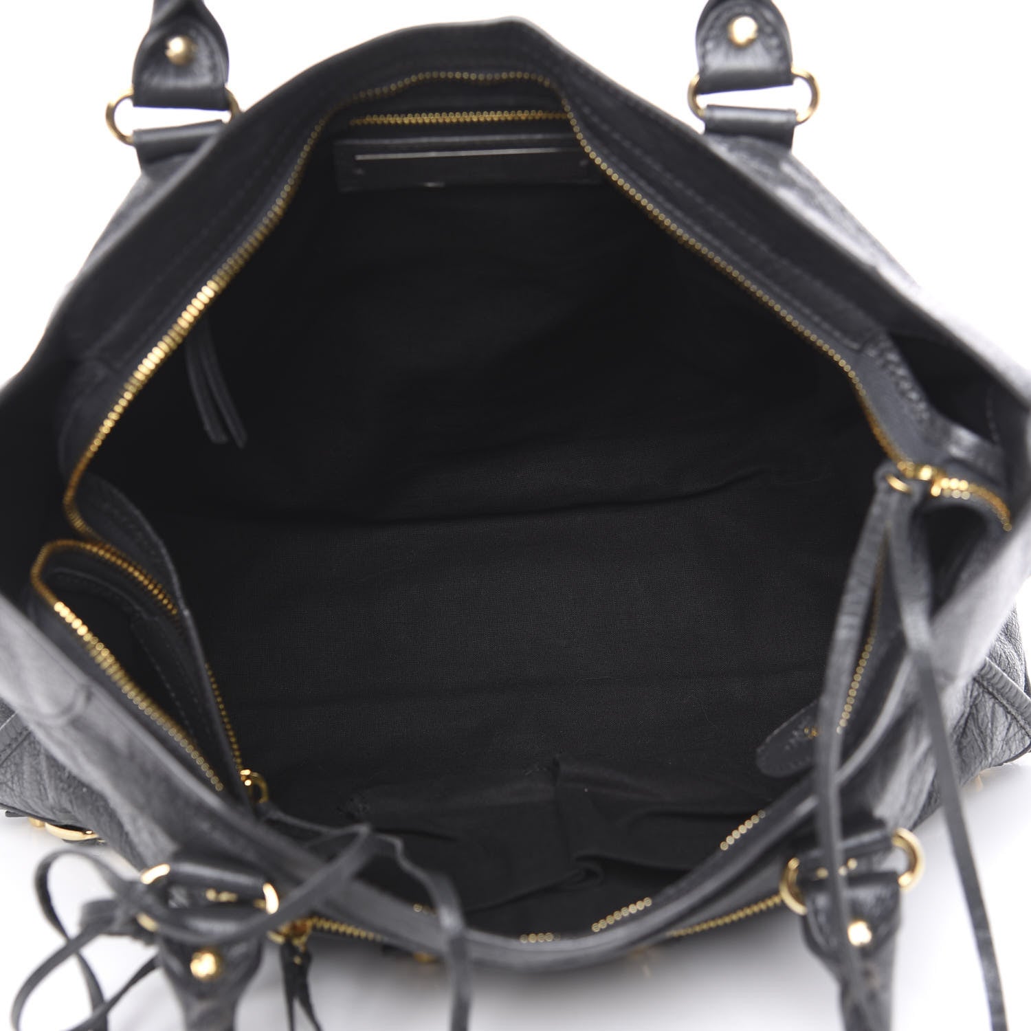 Balenciaga Agneau Classic Gold Hardware City Gris Fossile Anthracite 4 of 9