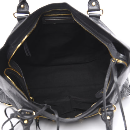 Balenciaga Agneau Classic Gold Hardware City Gris Fossile Anthracite 4 of 9