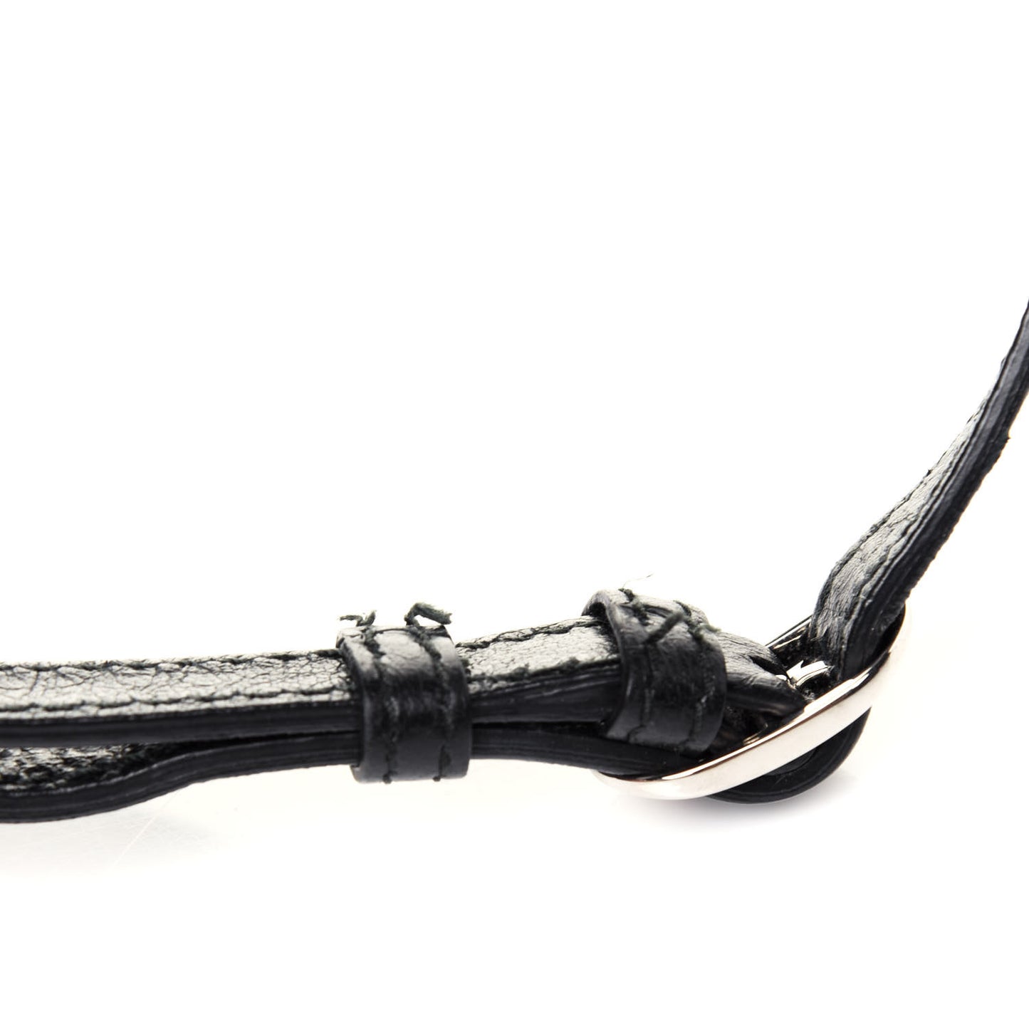 Agneau Classic Silver Hardware Nano City Black