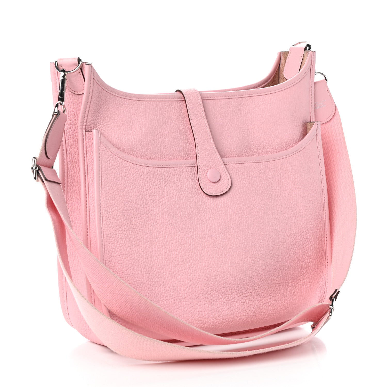 Hermes Taurillon Clemence Evelyne III GM Rose Sakura 3 of 9