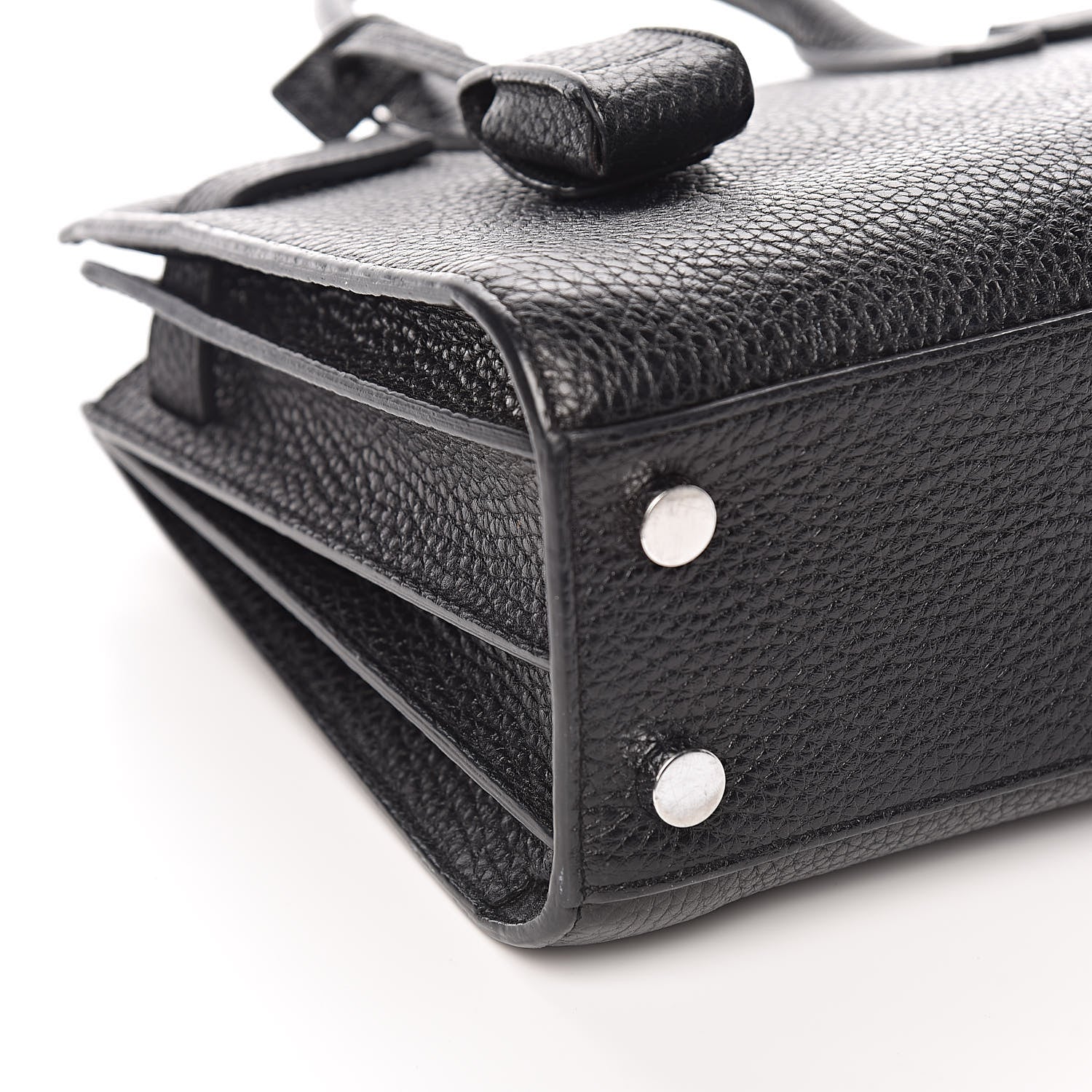 Saint Laurent Grained Calfskin Nano Sac De Jour Black 10 of 12