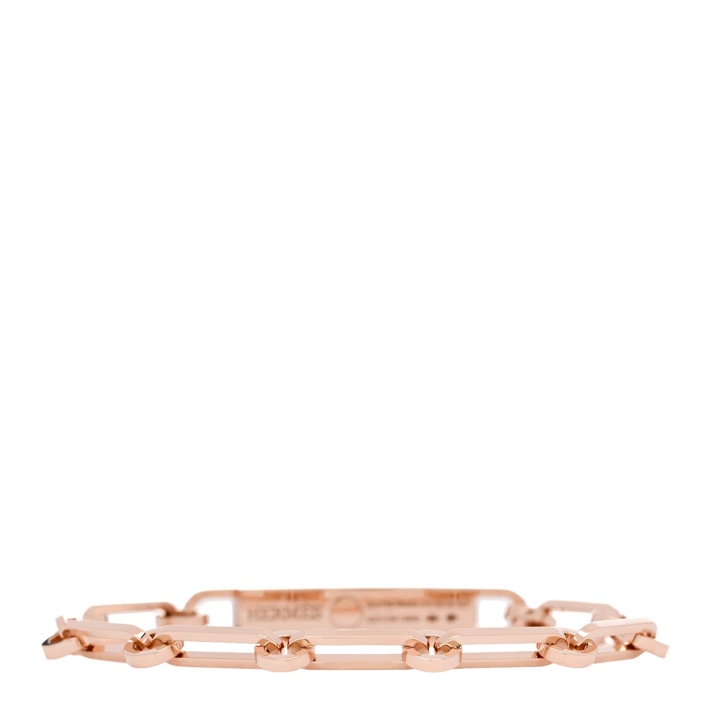 18K Rose Gold Diamond Pave PM Kelly Chaine Bracelet ST