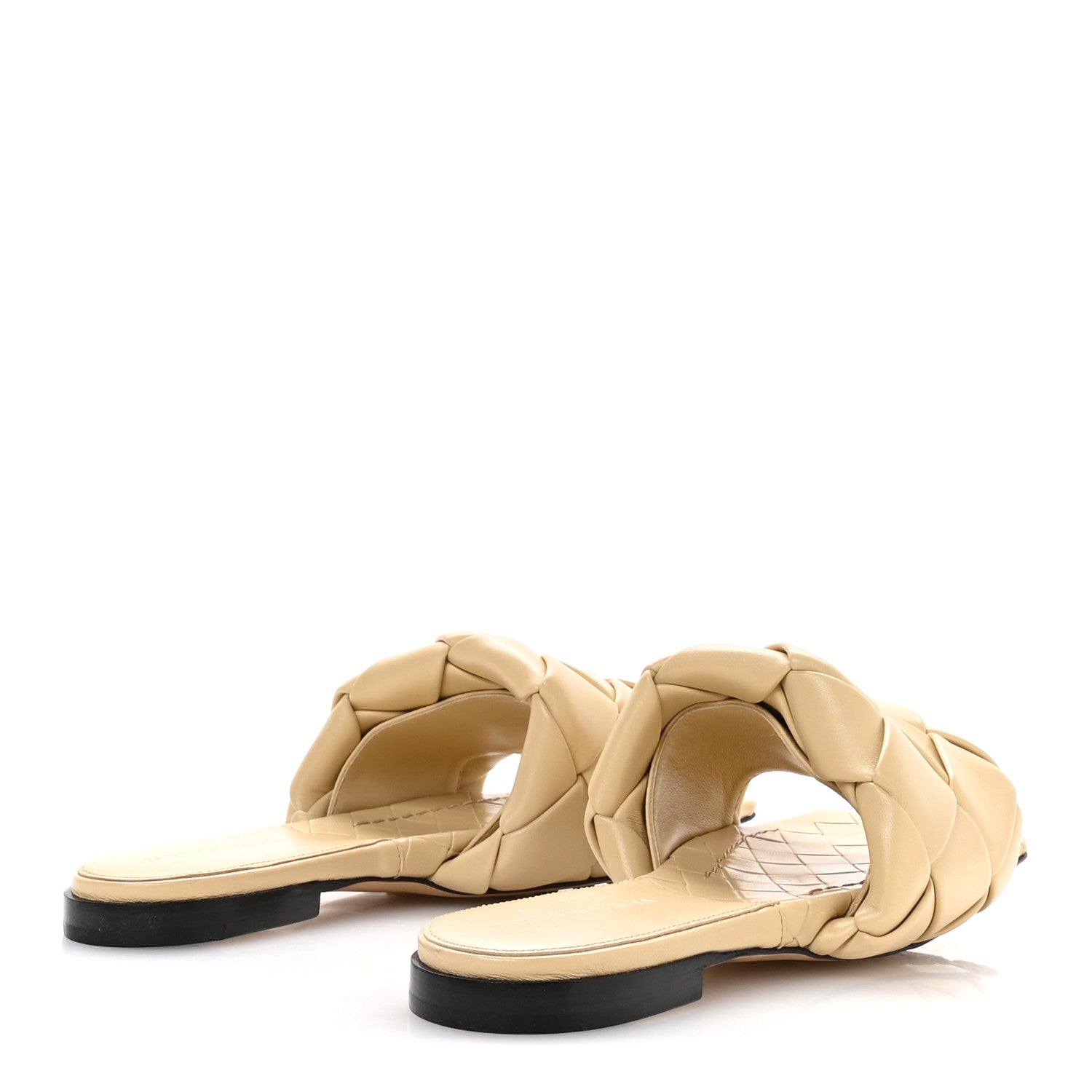 Bottega Veneta Nappa Maxi Intrecciato Lido Flat Sandals 37 Cane Sugar 5 of 8