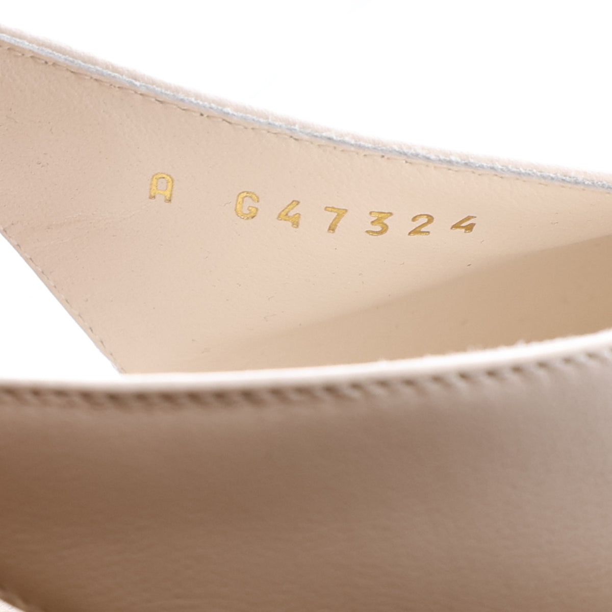 Chanel Lambskin Slingback Pumps 37.5 White Black 8 of 10