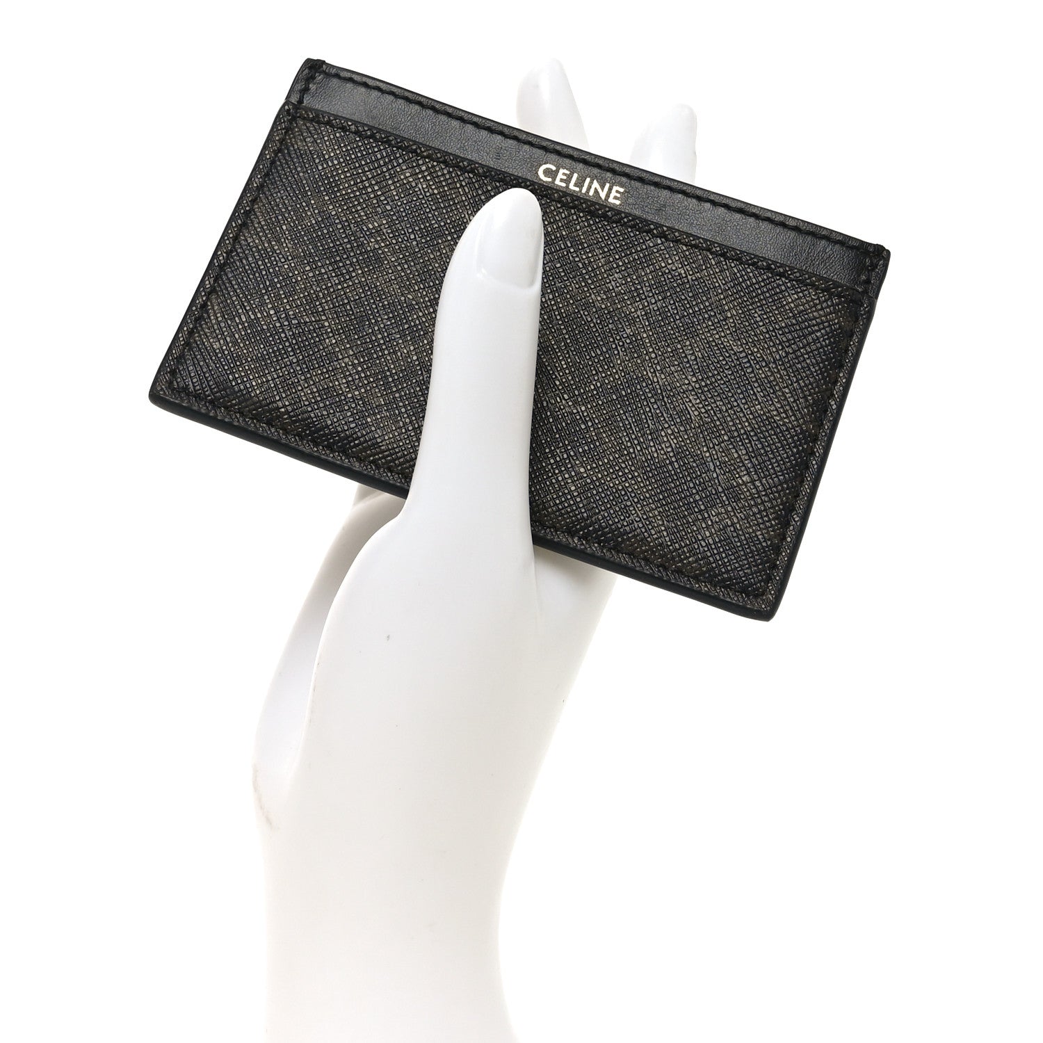 Celine Triomphe Canvas Card Holder Black 1799594 – FASHIONPHILE