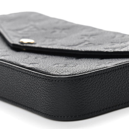 Louis Vuitton Empreinte Pochette Felicie Chain Wallet Black 7 of 11
