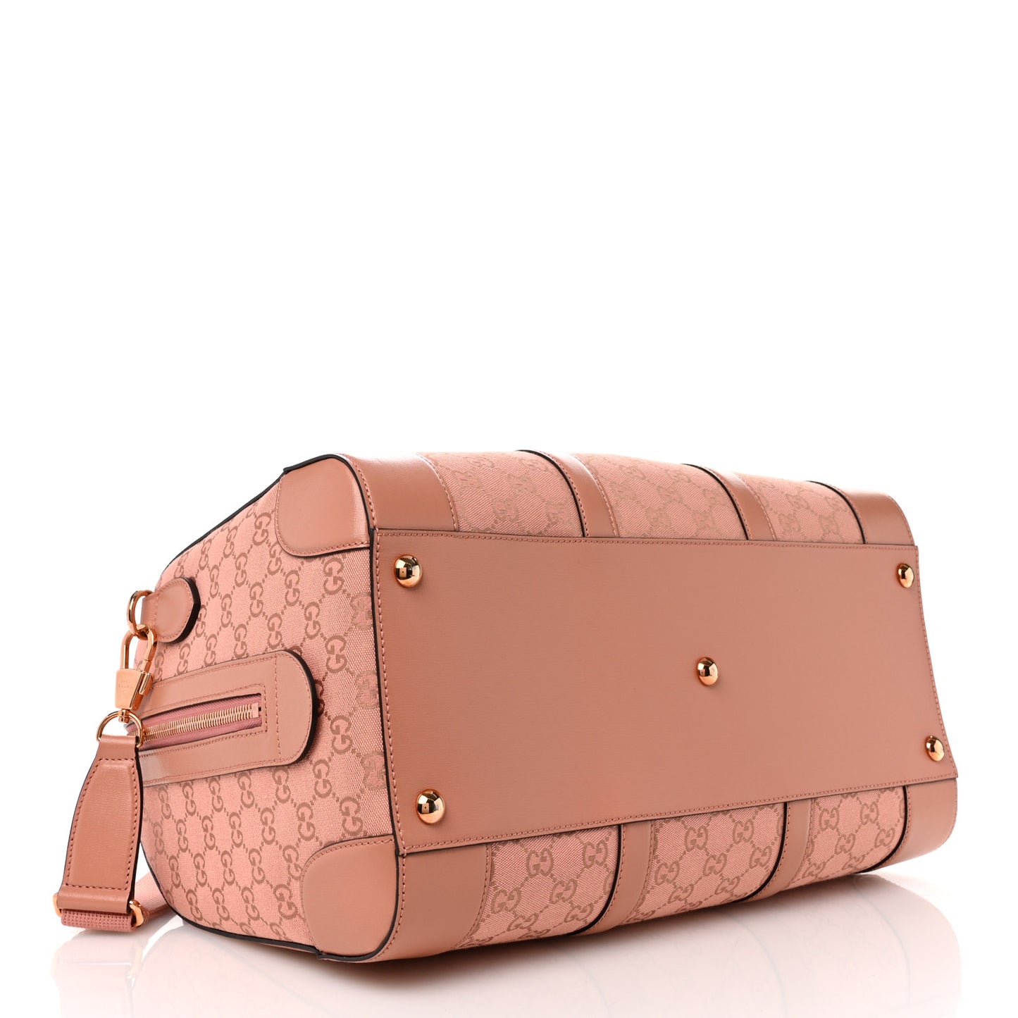 Monogram Azalea Calfskin Small Retro Interlocking G Duffle Bag Cloche Rose Pink