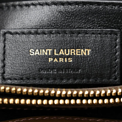 Saint Laurent Calfskin Y Quilted Monogram Small Loulou Chain Satchel Soil Brown 6 of 10
