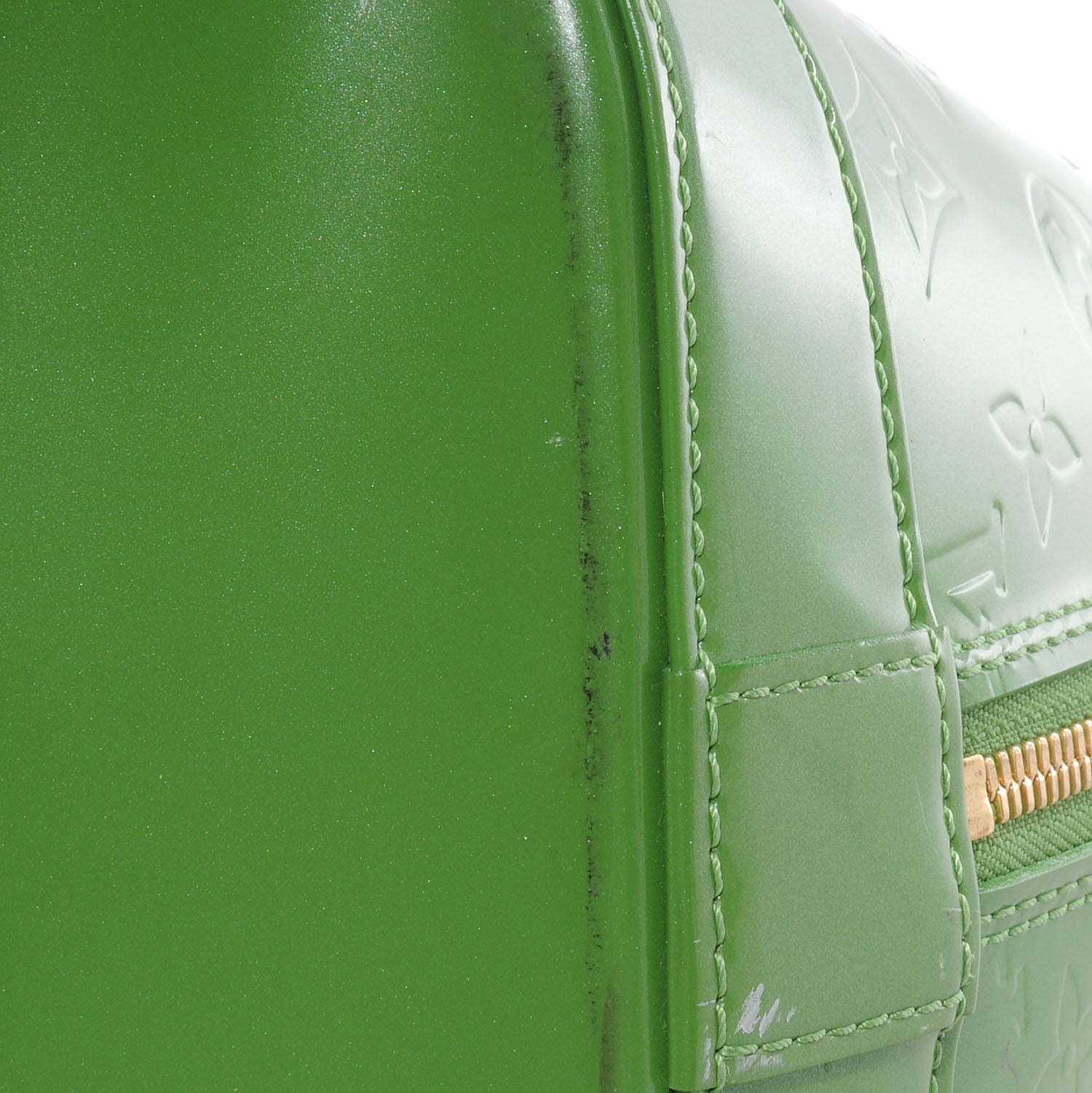 Louis Vuitton Vernis Alma GM Vert Tonic 7 of 10