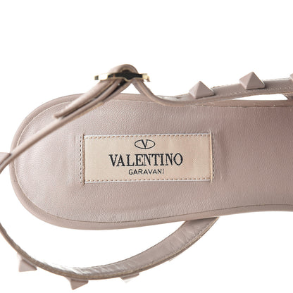 Valentino Garavani Nappa Monochrome Rockstud Half D'Orsay Slingback 50mm Pumps 39 Poudre 7 of 8