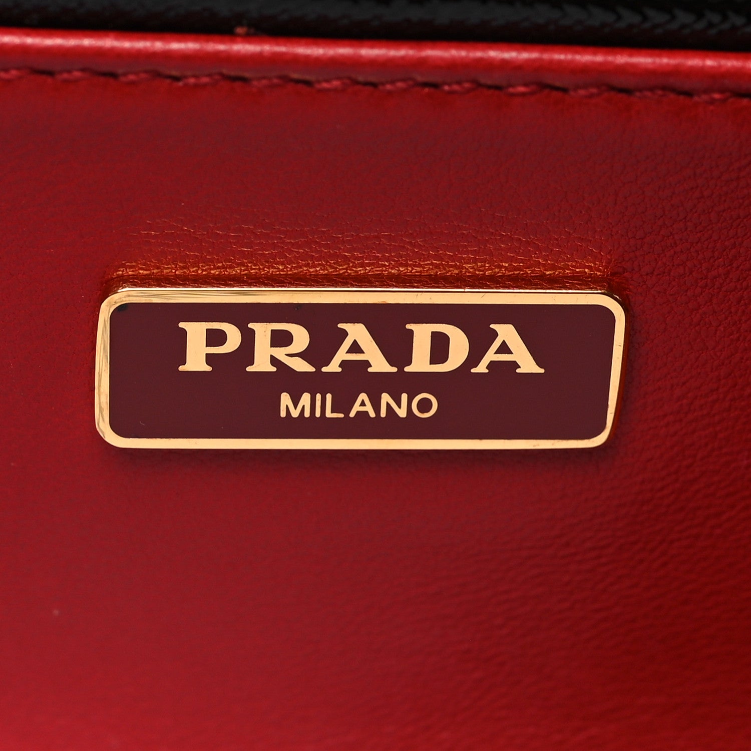 Prada Saffiano Vernice Frame Clutch Black 6 of 10