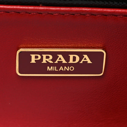 Prada Saffiano Vernice Frame Clutch Black 6 of 10