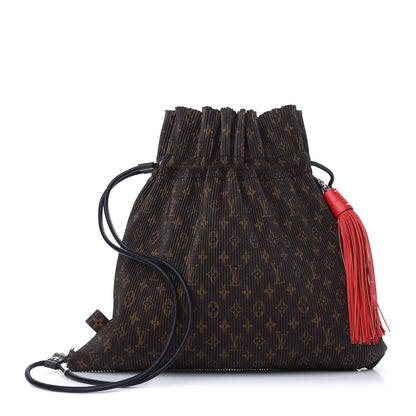 Louis Vuitton Monogram Canvas Pleated Explorer Bag MM 1 of 8
