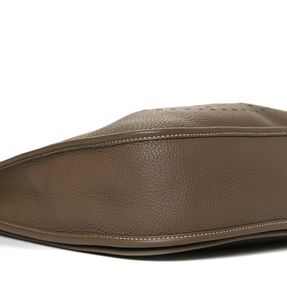 Hermes Taurillon Clemence Evelyne III GM Etoupe 8 of 12