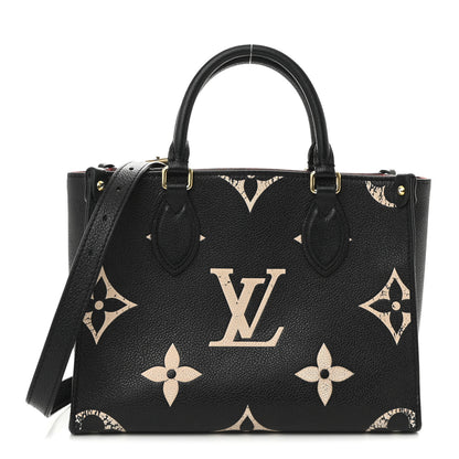 Louis Vuitton Empreinte Monogram Giant Onthego PM Black Beige 1 of 11