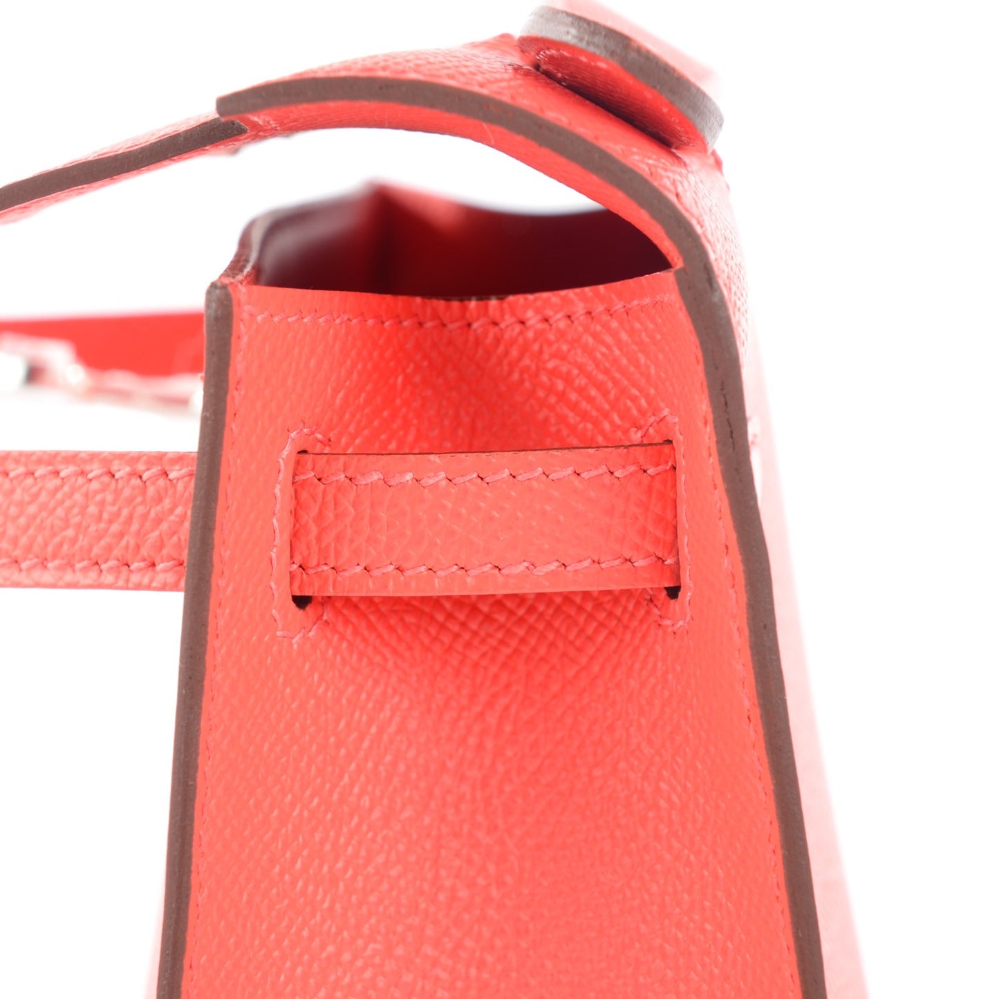 Epsom Kelly Pochette Clutch Rose Azalea