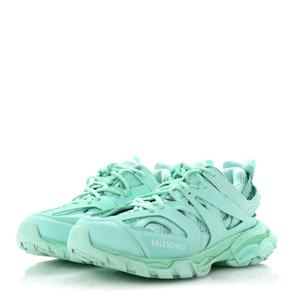 Balenciaga Rubber Mesh Fabric Monocolor Recycled Sole Womens Track Sneakers 40 Mint 4 of 13