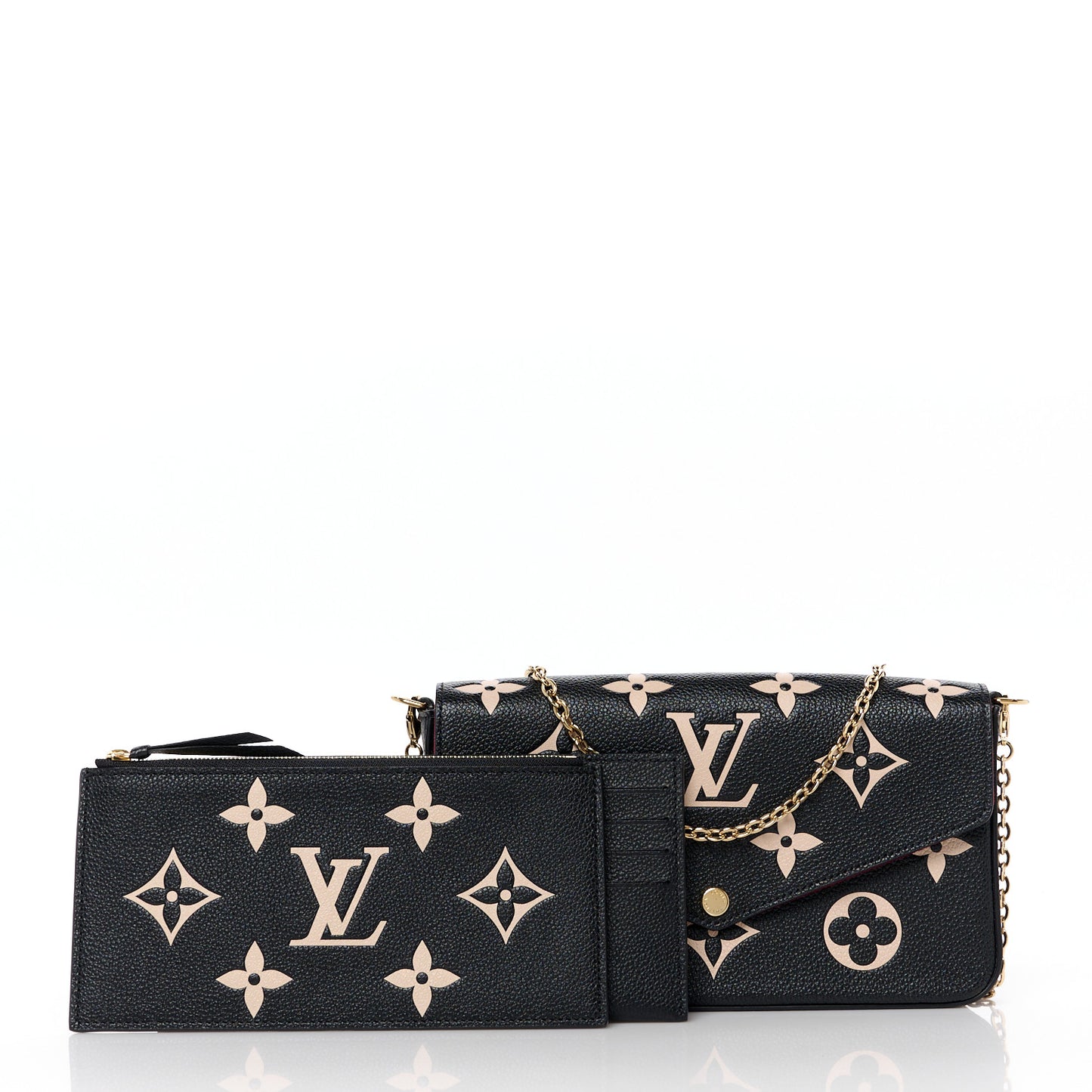 Empreinte Monogram Giant Felicie Pochette Black Beige