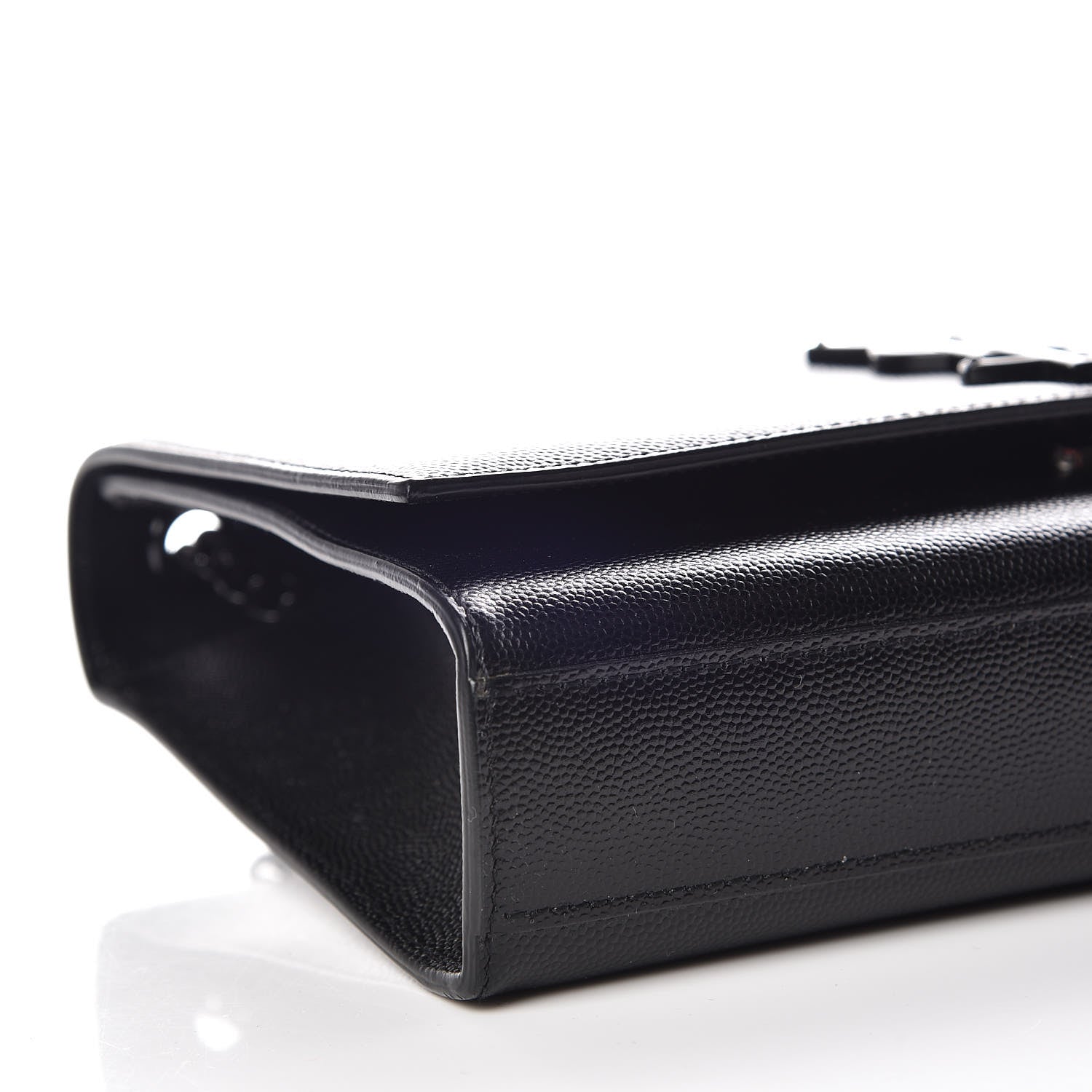 Saint Laurent Grain De Poudre Medium Classic Monogram Kate Satchel Black 8 of 9